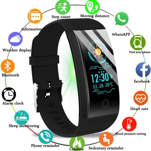 2020 New Men Women Smart Watch Health Monitor Heart rate/Blood Pressure/Pedometer Bluetooth Waterproof Sports Bracelet