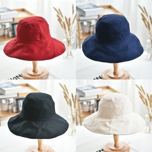 2020 depony solid Double sided Bucket Hat Fishing Outdoor travel hat Sun Cap Hats Mens Summer For Fisherman Hat Women