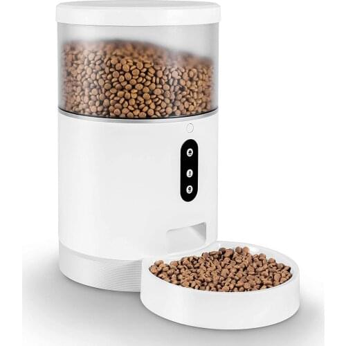 App Controlled Smart Pet Cat Dog Food Feeder 4L WIFI Connection Voice and Video Supported Smart Automatic Pet Feeder
