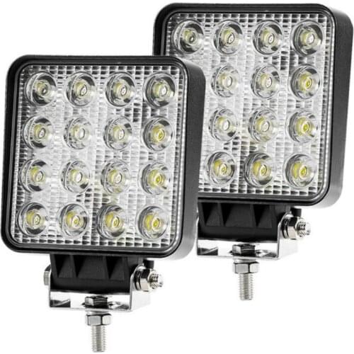 Led Light Bar 48W Car Light for 4x4 Led Bar Offroad SUV ATV Tractor Boat Trucks Excavator 12V 24V Work Light Led Car Spotlights