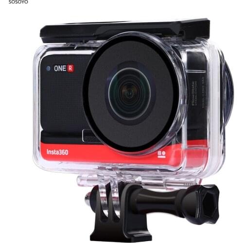 Panoramic Dual lens Waterproof Case Underwater 30m diving protective shell For Insta360 One R Camera Accessories