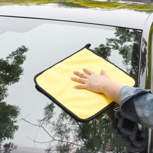 1pc Car Care Polishing Wash Towels Plush Microfiber Washing Drying Towel Strong Thick Fiber Car Cleaning Cloth Washing