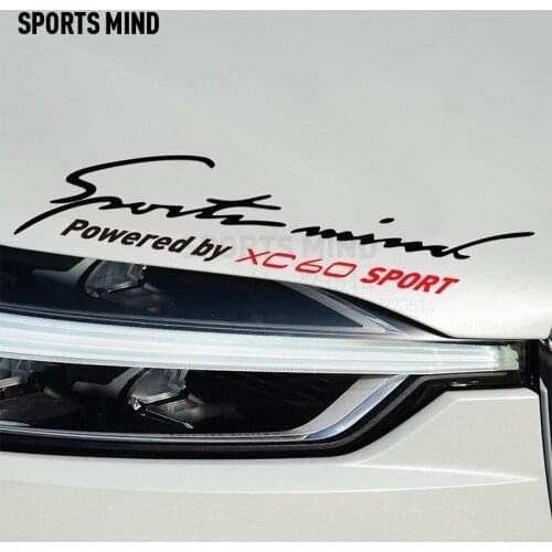 10 Pieces Sports Mind Reflection material Car Styling On Car Lamp Eyebrow Decals Vinyl Car Stickers For volvo xc60 accessories