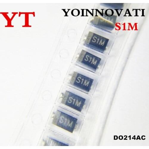 200pcs/lot SMD rectifier diodes S1M 1A 1000V SMA DO-214AC new original