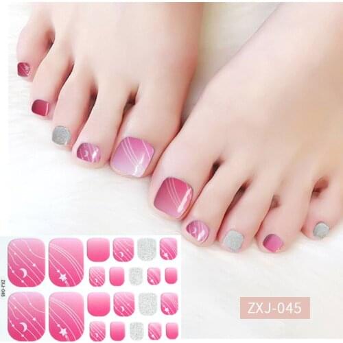 22pcs Leopard Print Fashion Designer Design DIY Full-Wrap Nail Polish Stickers Womens Waterproof Creative Nail Stickers