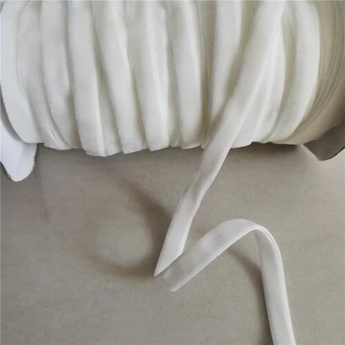 9mm White Double Sided Nylon Velvet Ribbon Velour Ribbons Webbing Diy Accessories