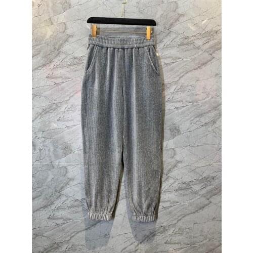 Женские бархатные брюки Aswomoye China At AliExpress