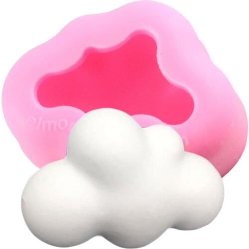 White Clouds Candle Silicone Mold Handmade Soap Resin Clay Molds Cake Baking Decorating Tools Chocolate Candy Moulds