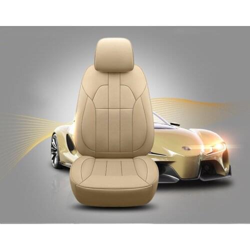 Custom cowhide car seat cover for Chevrolet Spark Cruze Captiva Camaro Hyundai Veracruz New Santa Fe Grand Santafe car styling