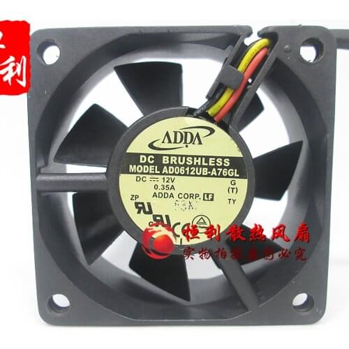 FOR ADDA AD0612UB-A76GL 60*60*25mm DC 12V 0.35A axial cooling fan