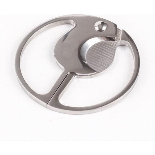 Double Blades Stainless Steel Silver Cigar Cutter Gadgets Zigarre Cutter Knife Cuban Cigars Scissors