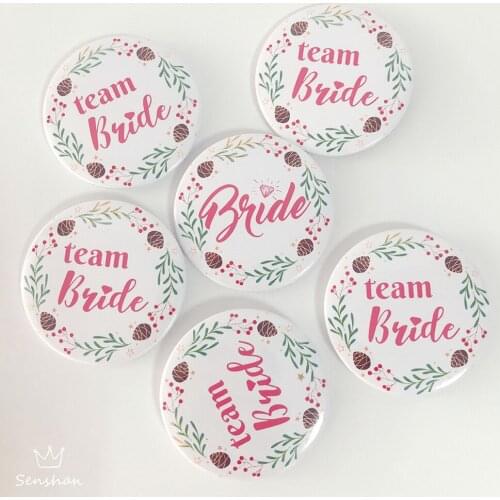 SY-0080 Leaves Hawaii Hen Party Theme Bride To Be Badge Team Bride Badges Wedding Bride Decorations Dress Decorations