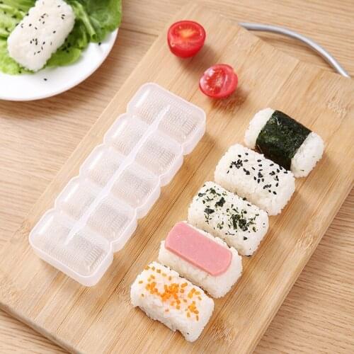 Sushi Maker Mold Japan Nigiri Rice Ball Molds 5 Rolls Non Stick Press Sushi Maker DIY Bento Tool Kitchen Tools
