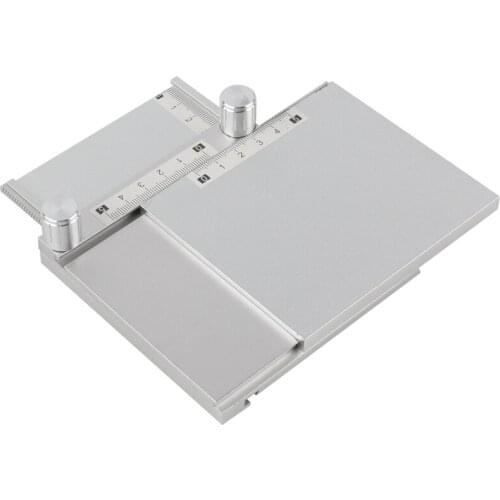 Mechanical Stage Removable Measuring XY Working Table Stand For Fluorescence Microscope White Color