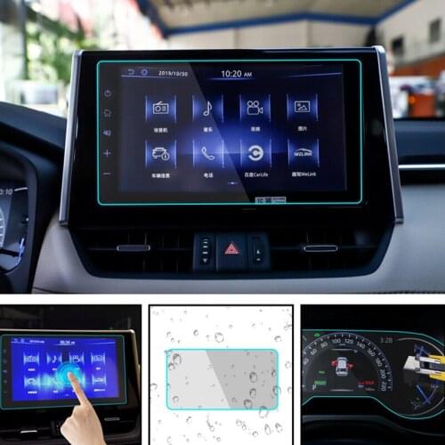 Navigation Glass Film Tempered Glass Scratch Proof Screen Protector Display Screen For Toyota RAV4 RAV-4 2019 2020 2021