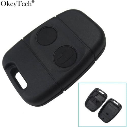 OkeyTech 2 Button Remote Car Key Shell Case For Land Rover Discovery 1 Freelander C50 Auto Durable Fob Replacement Key Shell
