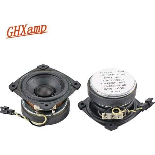GHXAMP 2.5 inch 4OHM 10W Full Range Speaker Oil Cloth HiFi Satellite LoudSpeakers Upgrade For DIY Making Maze Speaker 1 Pairs