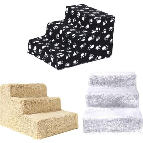 Pet Dog Ladder Soft Stairs Doggy Puppy Kitty Ramp Cat Climbing Toys