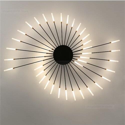 Modern Creative LED Chandelier Ceiling for Dining Living Room Bedroom Home Decoration Hanging Lamps Gold/Black Lighting Fixtures