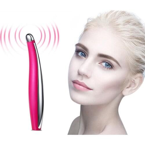 USB Electric Iontophoresis Eye Massage Stick Remove Dark Circles Wrinkle Removing Beauty Vibrating Pen Relieve Fatigue for Women