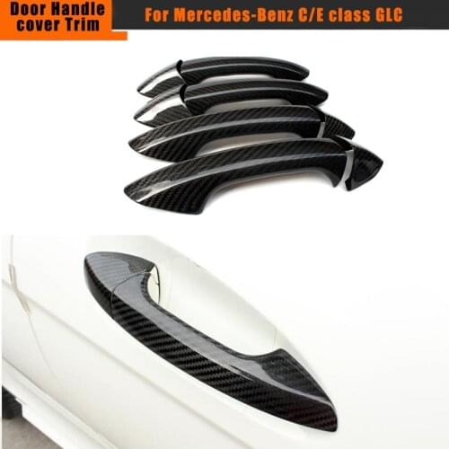 2PCS/4PCS For Mercedes-Benz C S E CLS Class W204 C204 W205 C205 W207 W213 W218 Car Door Knob Handle Cover Protector Trims