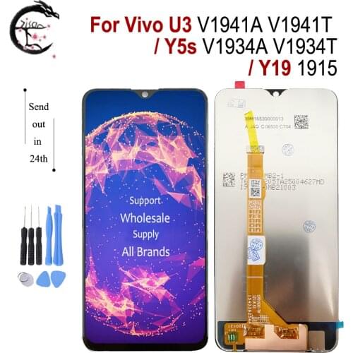 6.53" Y5s V1934A LCD For Vivo U3 V1941A V1941T LCD Y19 1915 Display Touch Screen Digitizer Sensor Assembly Y5s LCD Replacement