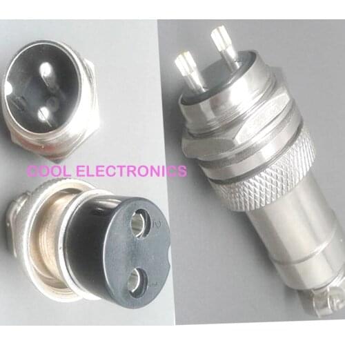 10sets(20pcs) 2 pin GX20 20mm Air Aviation Wire Panel Male & Female Metal Connector Socket GX20-2