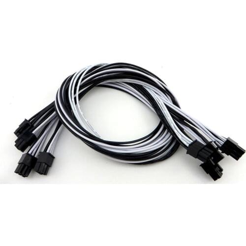 10PCS/Lot Free Shipping UL1007 16AWG 6Pin PCIe Power Supply Cable for GPU Video Card ETH Ethereum Mining