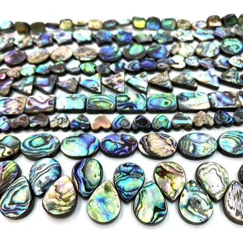 5 Exquisite Natural Abalone Shell Beads10-20 Mm Drop-shaped Love Heart-shaped Abalone Shell Making DIY Handmade Jewelry Necklace