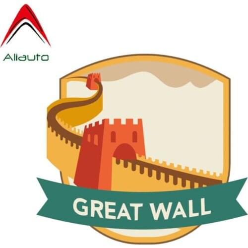 Aliauto Cover Scratch Motorcycle Car Sticker China Great Wall World City Travel Accessories Waterproof Decal PVC,12cm*11cm