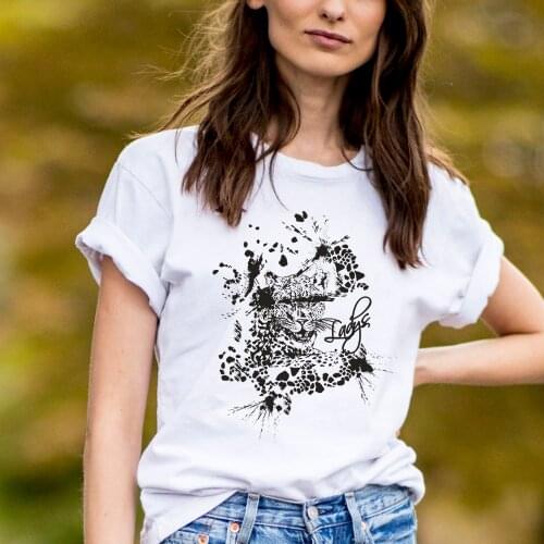 Harajuku Tiger Print White t shirt Vintage Gothic Style tops & tees 100% Cotton High Quality Brand womens tee shirts