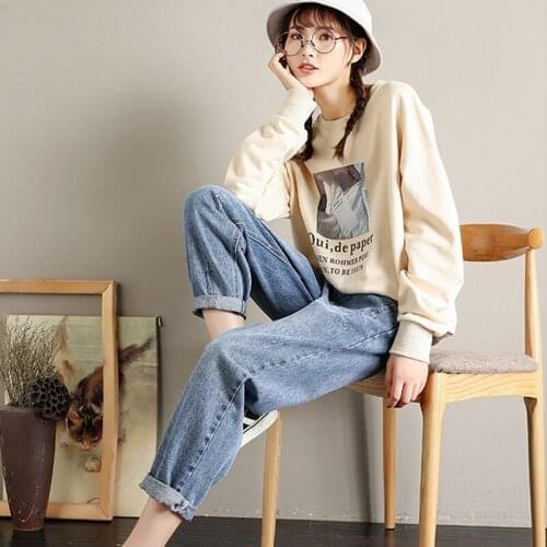 Maternity Pants for Pregnant Women Clothes Pregnancy Jeans Pants for Plus Size Adjustable Waist Denim Belly Jean Trousers Autumn