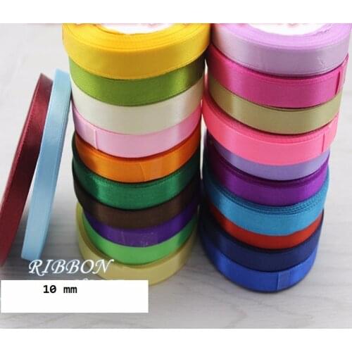 Free shipping 1 cm single face satin ribbon,22 Meter/roll.220 meter/lot 120 colors can option belt gift packing HOHO