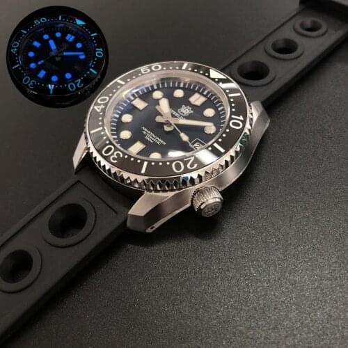 STEELDIVE mens diving watches men automatic watch self wind mechanical 300m waterproof diver wristwatch C3 luminous sport clock