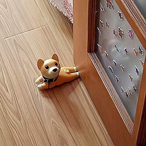 Door Stop Cute Dog Door Stopper Shiba Inu Door Stop Decorative Animal Doorstop Door Wedge