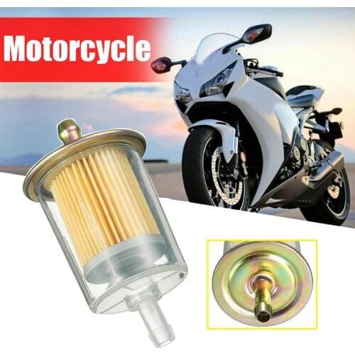 Motorcycle Gasoline Filter Element Inline Gas Petrol Fuel Filter 3/8 Pipe Line Tractor Accessories White Color