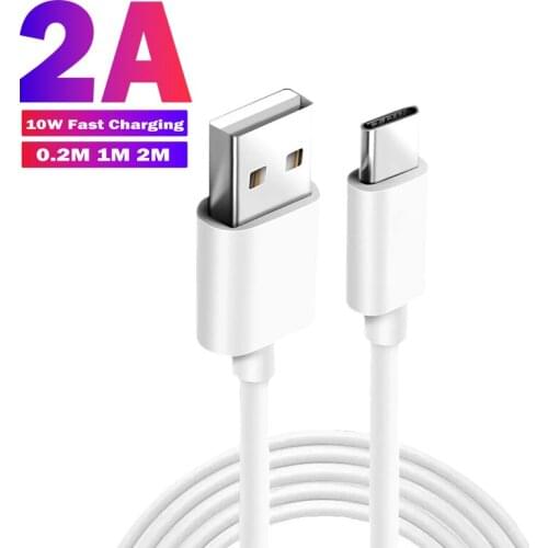 2A USB Type C Cable Fast Charging Cable For Samsung A50 A72 M51 USB Type C Data Line Cable For OnePlus 9 Pro Xiaomi Poco X3 NFC