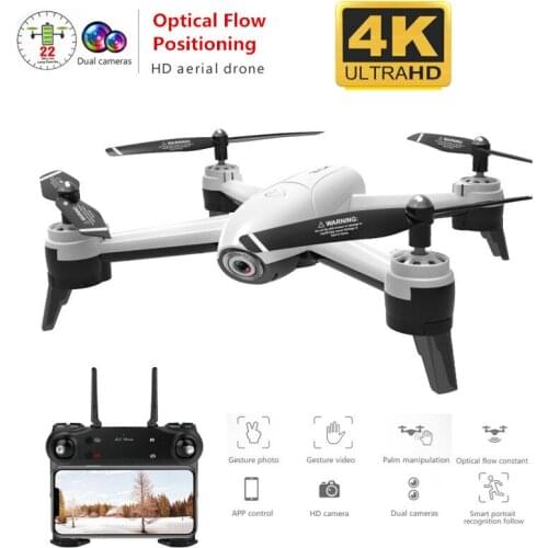 4K Drones Dual Camera Optical flow positioning Smart Follow Selfie Drone WiFi FPV Drone flight 22 Minut Quadcopter RC Helicopter