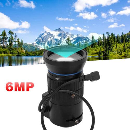 6MP CS Mount Lens 1/2.7in 5-50mm Zoom Automatic Aperture Security Surveillance Accessory Security Camera Lens