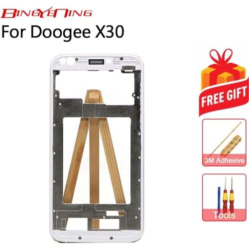 BingYeNing High-quality New Original 5.5 inch Front Frame For Doogee X30 Front Housing Cover Case Assembly Replacement