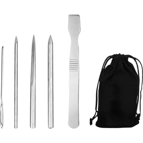 Paracord Stitching Set Stainless Steel Umbrella Rope Needle Bracelet Flattener Knitting Needles DIY Jewelry Accessories