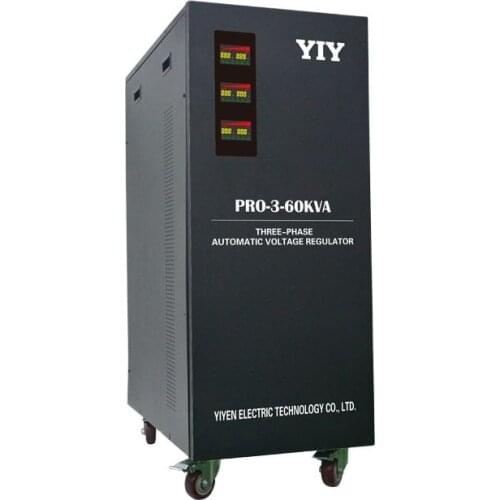 PRO-3-60KVA AC380V automatic voltage regulator stabilizer/colorful display/MCU CONTROL/in stock/servo type triphasic