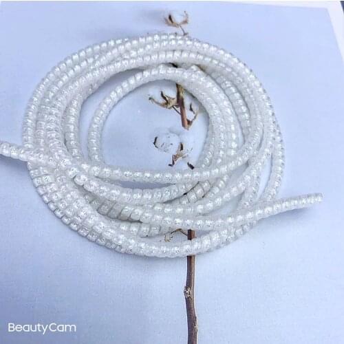 150cm Multicolored Glitter TPU Spring Protective sleeve Mobile Spiral Cord Protector for Cell Phone iPhone Charger Earphone Cord