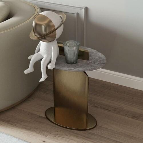 MODERN LARGE 40CM SIT ASTRONAUT STATUE DECOR ORNAMENT RESIN ARTS SCULPTURE HOME OFFICE DESK DECORATIVE ORNAMENT ACCESSORIES GIFT