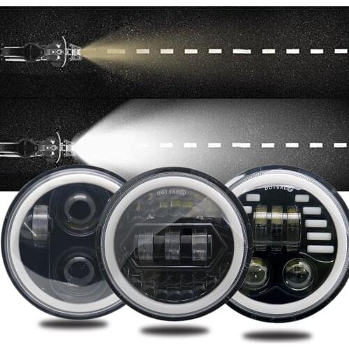 LED Motorbike Auxiliary HeadLights 5.75" LED Scooter Headlamp Assembly Motorcycle LED Headlight for Harley Motorcyle