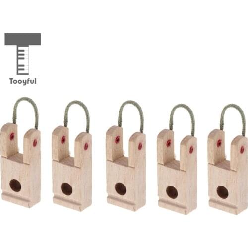 Tooyful Durable 5 Pieces Wood Piano Hammer Butt Plates/Flanges for Upright/Vertical Piano DIY Parts