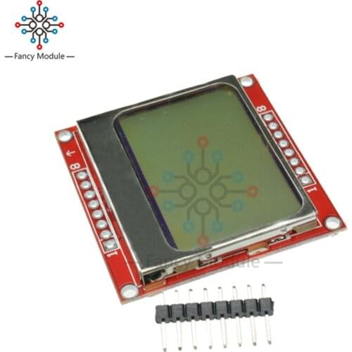 Hot Sale Smart Electronics 84x48 84*48 5100 LCD Module With White Blacklight Adapter PCB LCD5100