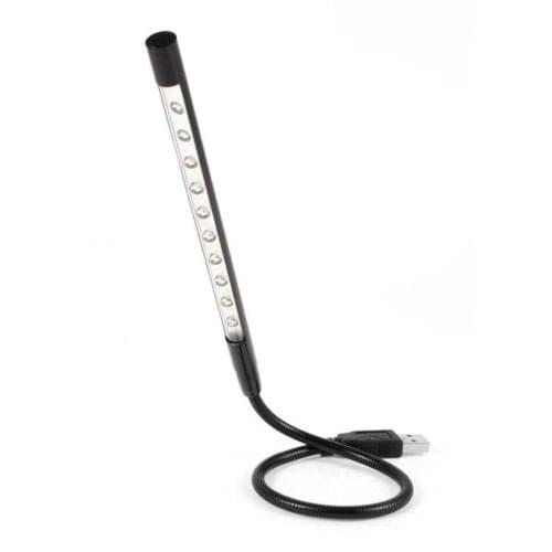 In stock! NEW Metal Material USB LED light lamp 10LEDs flexible variety of colors for Notebook Laptop PC Computer Newest
