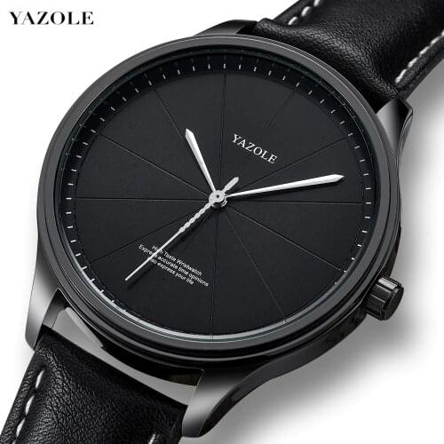YAZOLE Fashion Quartz Watch Men Watch Top Brand Luxury Male Clock Business Men Wrist Watch For Men Relogio Masculino 2019 Saati