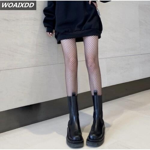 Women Hollow Out Net Body Stockings Sexy Pantyhose Black Female Tights Fishnet Nightclub Party Underwear